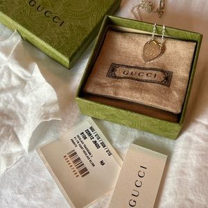 Gucci heart necklace💗